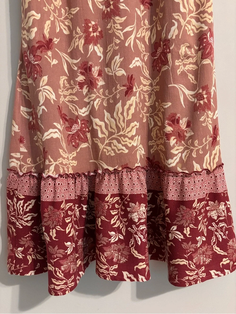 Lucky Brand Flutter sleeve Midi Floral Dress - Picture 9 of 13